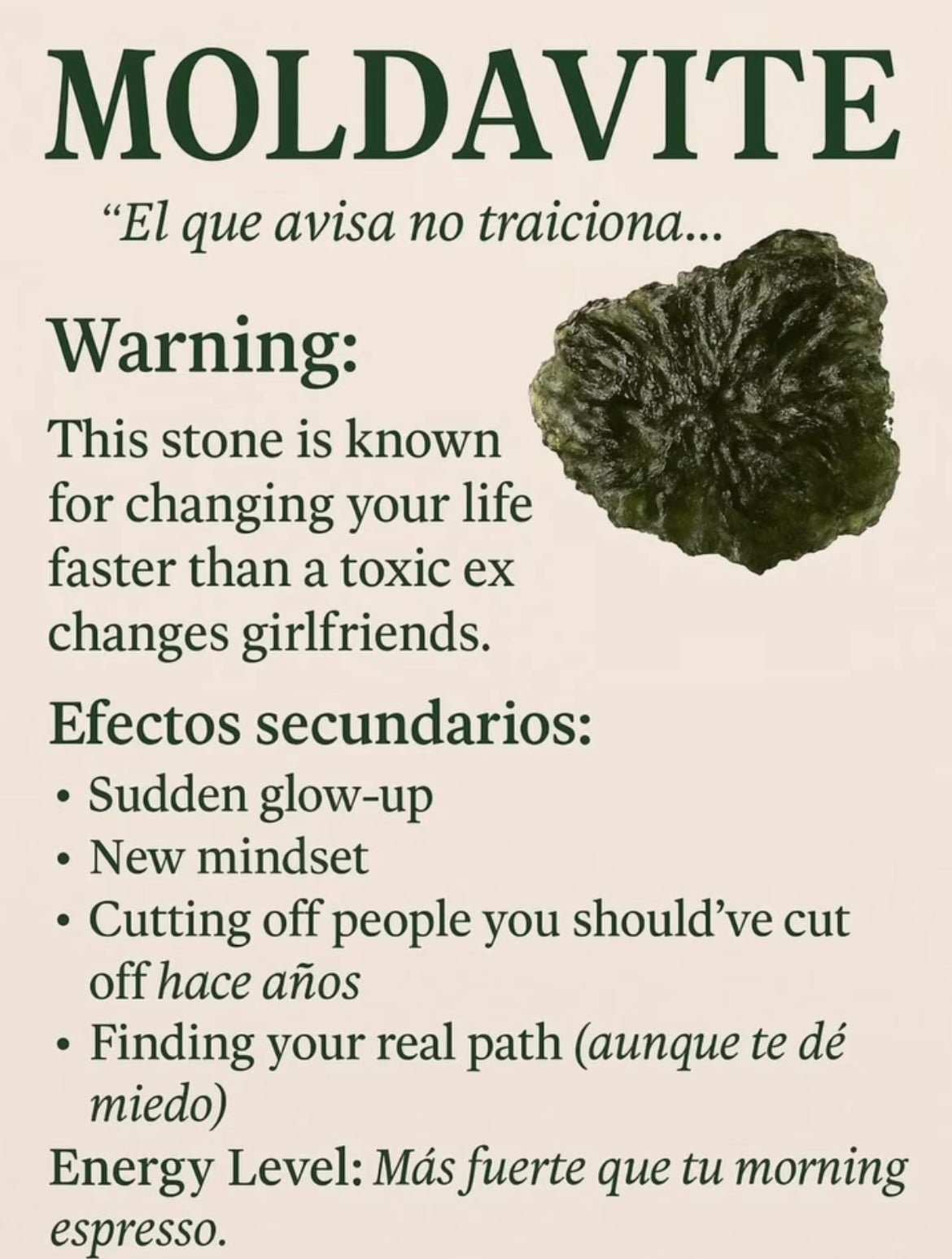 Moldavite Collection• Quantum Awakening · Rapid Transformation · Enter With Precaution