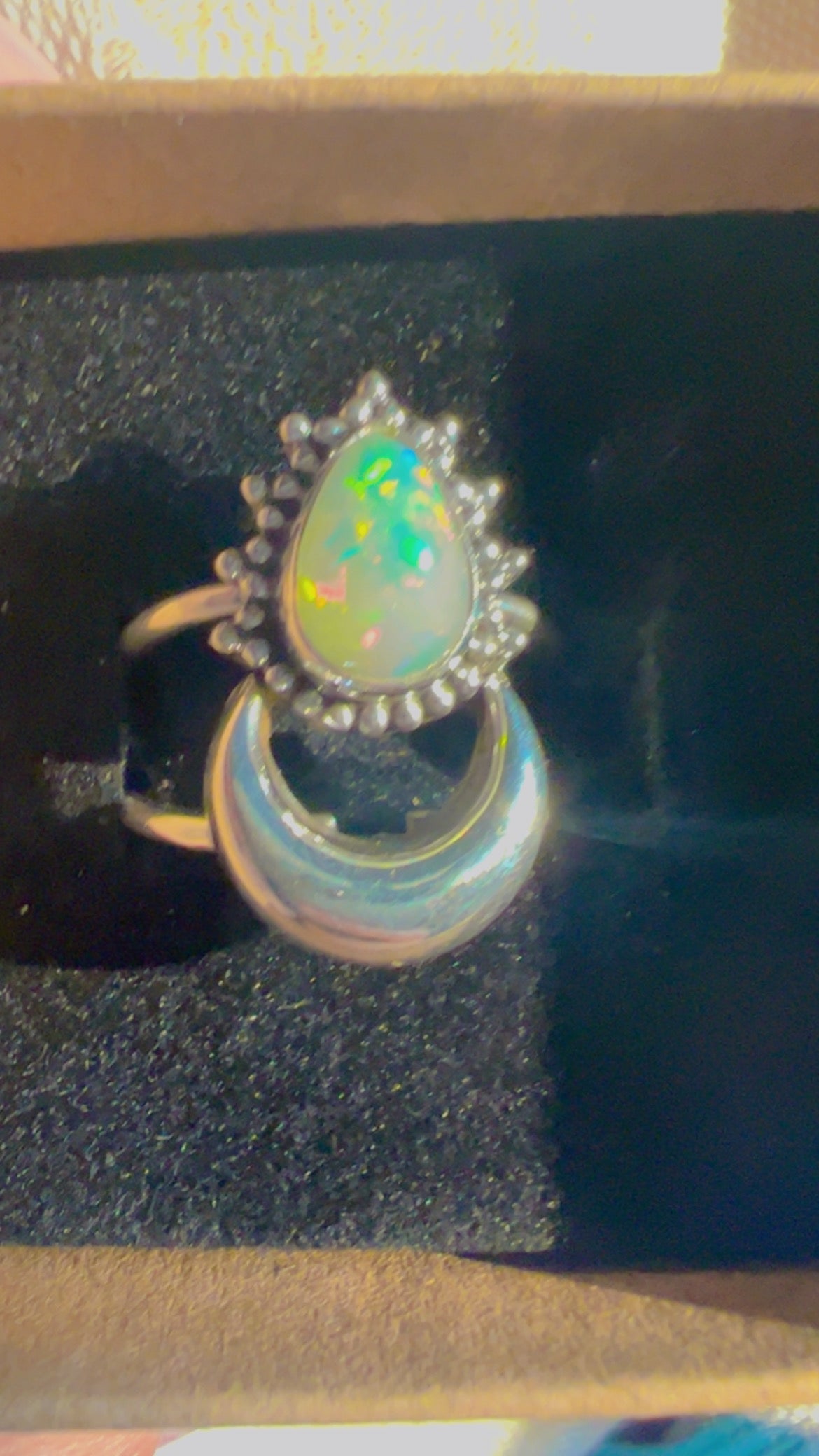 Aurora Moon Opal Guardian Ring
Authentic Opal · Protection · Inner Radiance