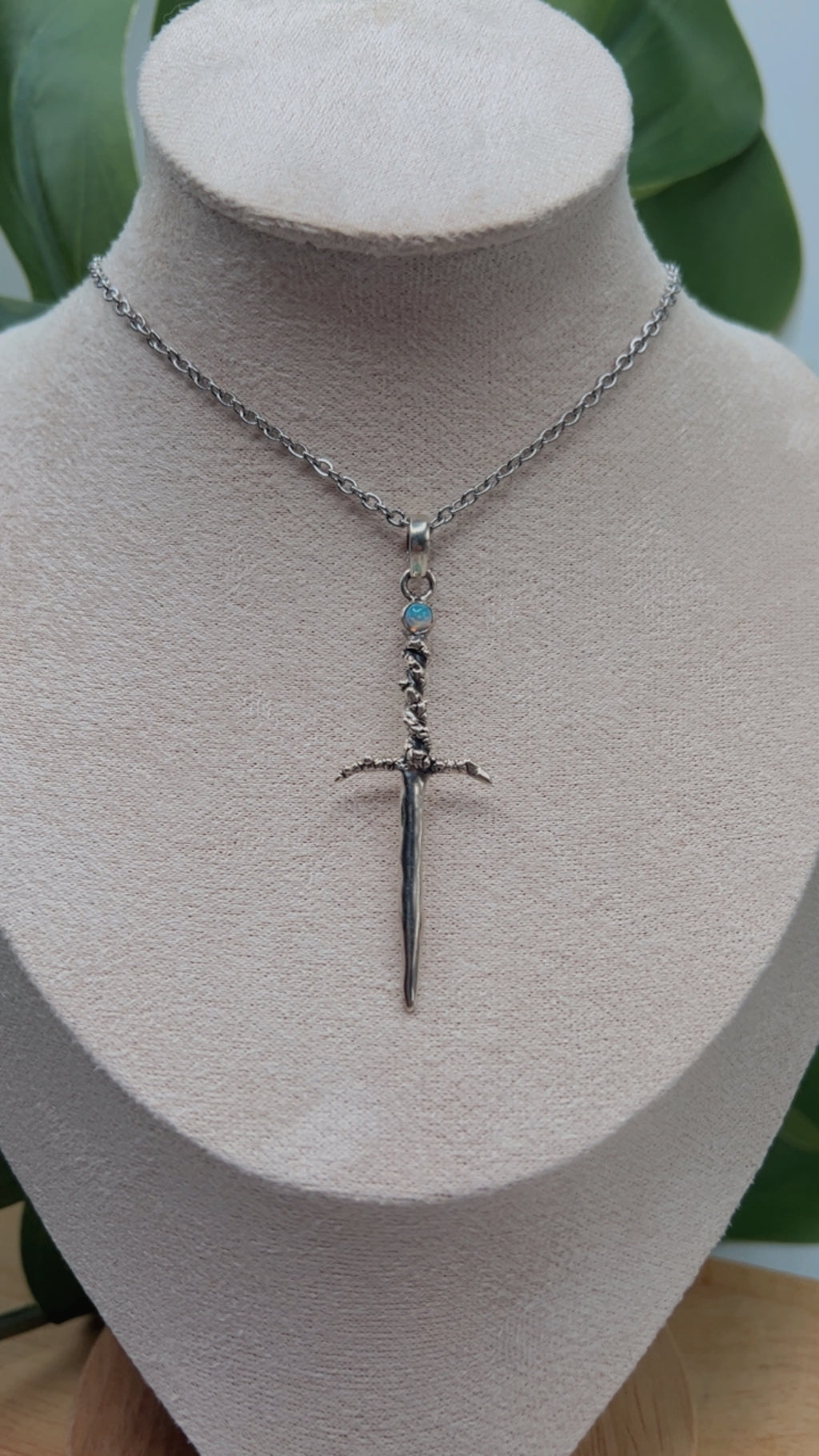 Snake Dagger Opal Set Sterling Silver 925