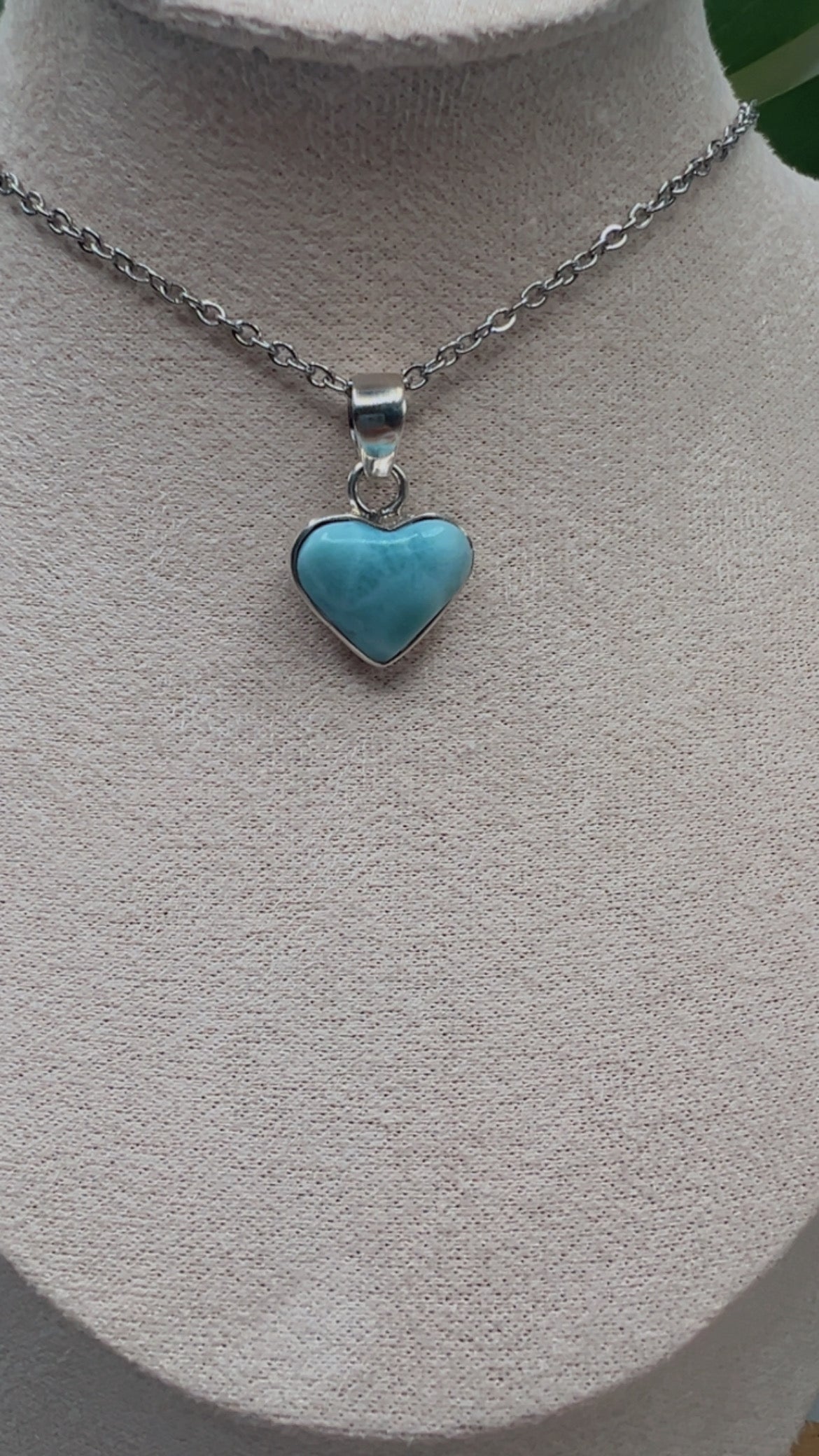 Ocean Heart Larimar Pendant
Divine Feminine · Emotional Healing · Sacred Calm